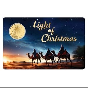Light of Christmas Three Wise Men 1000 Francs CFA 1/1000 oz Pure Gold Coin